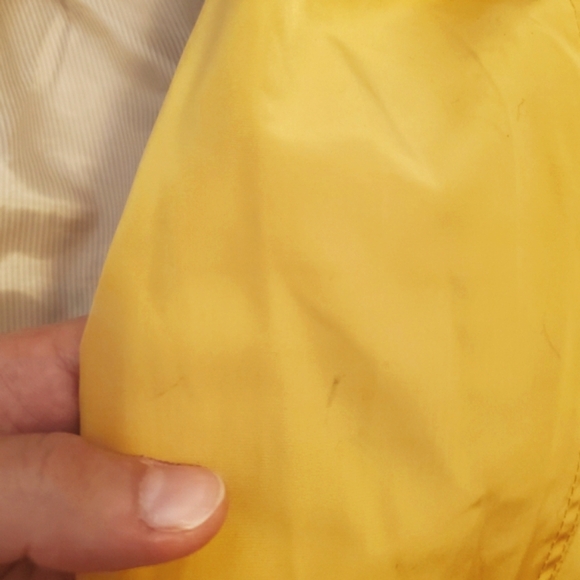Charter Club Water Resistant jacket. Rain. Yellow. Women size M. No hood. - Picture 11 of 15